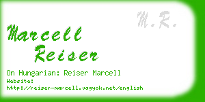marcell reiser business card